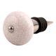 White And Pink Crackle Ceramic Wine Stopper